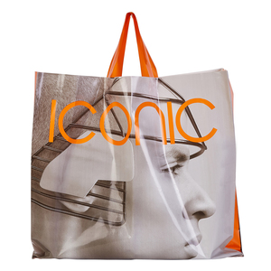 Bolsas de Compra de Plástico Reutilizables con Logotipo Personalizado, Diseño Plegable, Ecológicas, Biodegradables, Reciclables, con Asas de Mano - Product Image 5