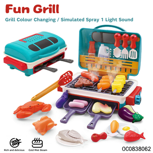 Игровой набор для приготовления еды и барбекю TOPSKY TOYS из АБС-пластика для детей от 14 лет, унисекс, с меняющими цвет блюдами и спреем - Product Image 2