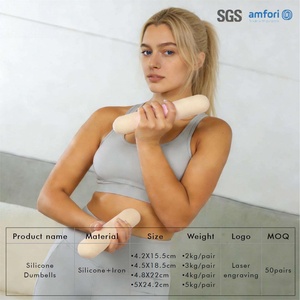 Pesas de Mano de Silicona de 1.0 kg, Diseño Ergonómico con Patrón de Agarre, Material Ecológico, Unisex, para Uso Doméstico - Product Image 5