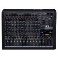 RA-16 Équipement audio professionnel de bonne qualité, système sonore, console de mixage DJ 16 canaux, boîtier métallique pour spectacles sur scène