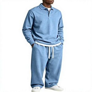Mens High Quality Winter Fleece Tracksuit Set Full Zip Sports <b>Jacket</b> Jogger Performance Activewear - Product Image 1