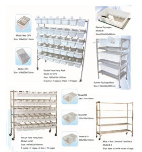 Support d'élevage de rats baignoires en polypropylène support d'élevage de souris de rat de laboratoire <span class=keywords><strong>cage</strong></span> en plastique pour rongeur d'élevage - Product Image 6
