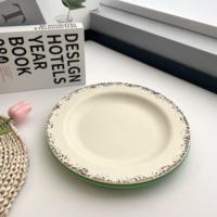 Assiette en plastique Rpet biodégradable de haute qualité Vaisselle Assiettes en plastique de cuisine