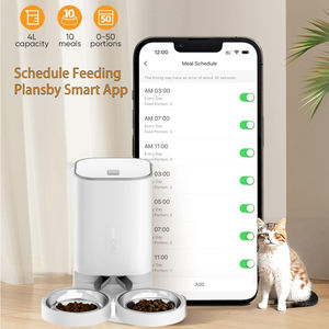Wifi Pet <span class=keywords><strong>Food</strong></span> Storage Bin Logotipo Personalizado & Tamanho Portab Alimentador Portátil Do Cão com Recipiente De Armazenamento De Alimentos Pet Fountain Big Nordic - Product Image 1