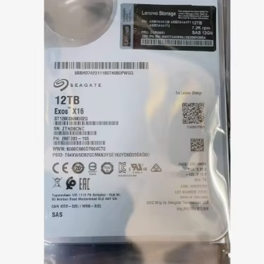 01PG651/4XB7A14128 /4XB7A14171 /4XB7A14172 12TB 7.2K 12Gb SAS 3.5" Hot-Swap HDD with Tray - High-Capacity Enterprise Storage