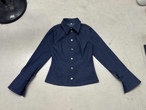 Top de Punto Desestructurado - Camisa Casual de Mujer con Tejido Acanalado Suave, Costuras Asimétricas, Botones al Frente, Corte Regular, Blusa Elegante Antiarrugas - Product Image 2