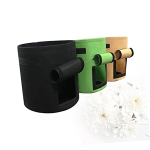 Sacs de culture de pommes de terre de 10 gallons avec fenêtre à rabat, sacs de plantation de jardin avec poignée durable, pots en tissu non tissé épaissi - Product Image 2