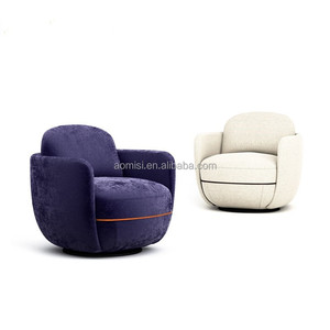AOMISI CASA Meubles de luxe dans le hall de l'hôtel Cadre en fibre de verre Soucoupe volante Tissu Chaise longue de loisirs pour le <span class=keywords><strong>salon</strong></span> - Product Image 6