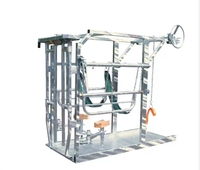 Équipement de coupe de sabots de bétail vertical, construction en acier, revêtement en poudre écologique, modèle BC-04, hauteur de 6 pieds