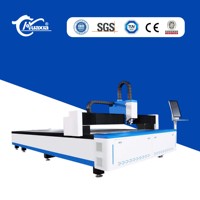 Découpeuse laser à fibre de haute précision pour tôle de laiton et de titane avec table d'échange 1000W