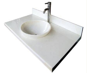 Zhaoqing Boton Giá Tốt Nhất Trung Quốc Tinh Khiết Trắng Thạch Anh Gạch Đá Nhà Bếp Đảo Nhà Sản Xuất Đá Nhân Tạo Countertop - Product Image 5