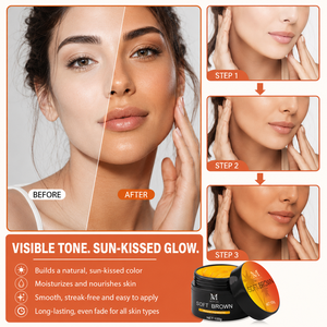 Private Label Accélérateur <span class=keywords><strong>de</strong></span> <span class=keywords><strong>bronzage</strong></span> apaisant 2 en 1 Autobronzant naturel brun doux <span class=keywords><strong>Crème</strong></span> <span class=keywords><strong>de</strong></span> baume <span class=keywords><strong>solaire</strong></span> incontournable pour l'été - Product Image 4