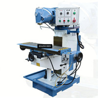 HUAZHICHUN X6226 Fraiseuse de table de travail industrielle Tête rotative verticale 220V Nouvel état Broyeurs manuels légers
