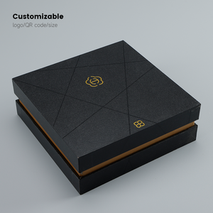 Custom luxury satin clothing size labels packing box printed brands clothing packing box