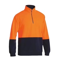 Pull à fermeture éclair en polaire haute visibilité - Ignifuge - Protection UV - Vêtements de travail unisexes