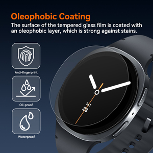 מגן מסך מזכוכית מחוסמת נגד כתמים וטביעות אצבע עבור שעון סמסונג גלקסי 8 בגודל 44 מ\\\"מ - Product Image 2