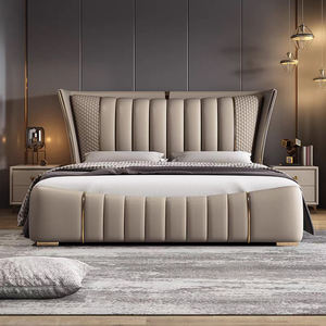 Lit de rangement en boîte de style moderne et artistique haut de gamme, 1,8 m, style italien luxueux, lit en cuir pour chambre à coucher, lit <span class=keywords><strong>king</strong></span>-<span class=keywords><strong>size</strong></span> ou queen-<span class=keywords><strong>size</strong></span> - Product Image 6