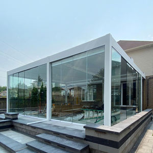 Oweado-Parasol motorizado para todas las estaciones, pérgola <span class=keywords><strong>de</strong></span> aluminio <span class=keywords><strong>de</strong></span> lujo, puertas correderas para balcón, terraza, naturaleza tratada a presión - Product Image 5