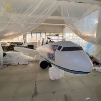 Avion gonflable géant en tissu Oxford, impression de logo personnalisé, avion gonflable pour stand de salon professionnel
