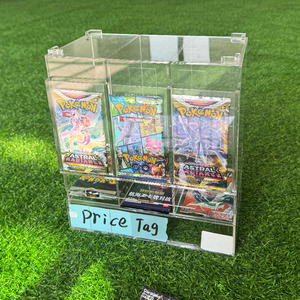 Distributore TCG Pokémon a <span class=keywords><strong>3</strong></span> Scomparti, Custodia in Acrilico di Alta Qualità, Facile Accesso per Pacchetti Booster di Carte Collezionabili - Product Image 1
