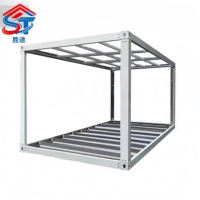 Structure modulaire en acier galvanisé, robuste et pliable, pour la construction de maisons, d'hôtels, d'entrepôts, de auvents