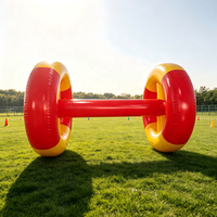 Rouleau géant gonflable pour jeu aquatique d'équipe sur pelouse, idéal pour la Journée sportive scolaire, équipement de jeu interactif pour entreprises