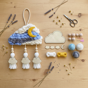 Kit de Bricolage <span class=keywords><strong>VOSAN</strong></span> : Créez Votre Propre Nuage en Bois et Laine – Jouet Éducatif Fait Main pour Enfants - Product Image 2