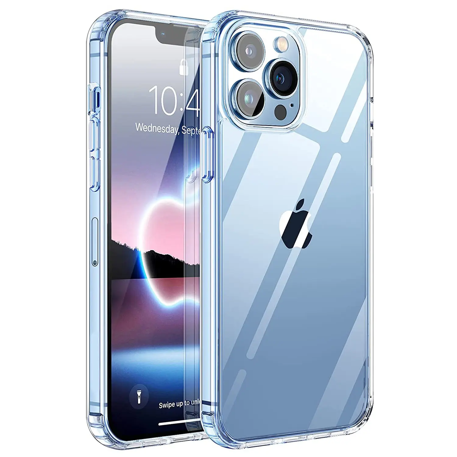 Housse de téléphone transparente anti-chute à Airbag de haute qualité, étui rigide en silicone TPU souple pour iPhone 12 13 pro