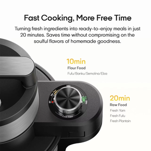 Mixeur portable polyvalent pour usage domestique et hôtelier, idéal pour la préparation de Fufu, le hachage de viande et la cuisson des aliments – Le nouvel appareil de cuisine indispensable - Product Image 4