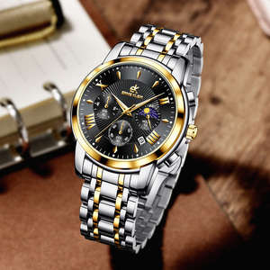 Montres pour hommes, marques de luxe, montres en or, chronographe à quartz, étiquette privée, OEM, sport, étanches, montres de luxe pour affaires - Product Image 2