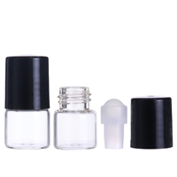 Botol Roll-on Kaca Transparan Mini Guangzhou 1ml 2ml - Botol Sampel Parfum Kosmetik Minyak Esensial dengan Bola Roller