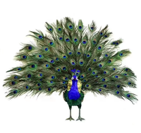 Nouveau produit en gros : Paons artificiels grandeur nature pour décorations de Noël et de fête