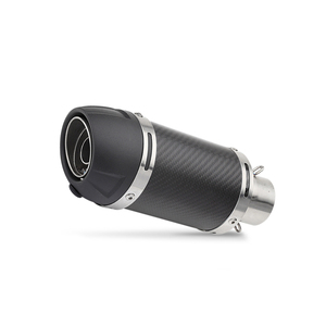 Tubo de Escape de Motocicleta de Fibra de Carbono de 51 mm, Silenciador Universal para Motocicletas MT07 <span class=keywords><strong>MT</strong></span>-<span class=keywords><strong>09</strong></span> FZ6 Huanglong <span class=keywords><strong>600</strong></span> R1 Ninja400 F02 R3 - Product Image 1