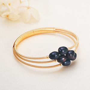 Pulsera de Perlas Enrolladas de Estilo Retro Hecha a Mano en Zhuji, Diseño Étnico, Accesorio Único de Estilo Retro - Product Image 4