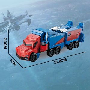 Modelo transformable <span class=keywords><strong>Optimus</strong></span> de 20cm, juguete King, robot de coche, figurita de montaje grande, modelo Wasp, regalo de niño - Product Image 4