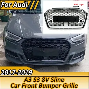 สำหรับ A3 S3 8V Sline ปี 2017 2018 2019 อัพเกรดสไตล์ RS3 พร้อมชุดแต่งกระจังหน้าทรงรังผึ้งแบบ ACC สำหรับรถแข่ง - Product Image 1