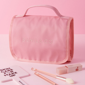 Borsa da viaggio Vanillaco custodia cosmetica in raso alla moda con chiusura a cerniera e Logo personalizzato stampato modello di utilizzo quotidiano - Product Image 1