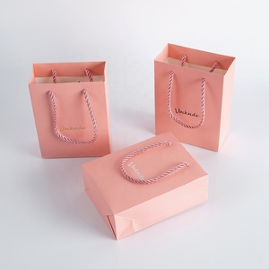 Bolsas de Papel Kraft Resistentes y Reciclables de Lujo, Color Rosa, 12x5.7x1.6cm, para Boutique, Negocios, Manualidades, Regalos, Cumpleaños - Product Image 4