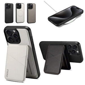 2In1เคสหนังแม่เหล็กแบบถอดได้สำหรับ <span class=keywords><strong>iPhone</strong></span> 16 15 14 13 PRO MAX 16 PLUS 16 15 Pro เคสมีช่องใส่บัตร RFID - Product Image 1