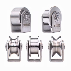 Heavy Duty Caster Wheel <span class=keywords><strong>Trolley</strong></span> Steel Rail Wheel Truckle para Deslizar Portões Estilo rígido com placa de montagem - Product Image 3