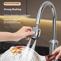 Filtre d'extension de robinet de cuisine universel Bubbler domestique alimenté par batterie avec dispositif anti-éclaboussure