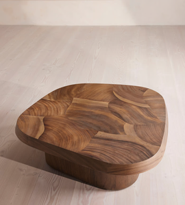 Tavolino con forma unica creata da sezione trasversale e legno a pezzi insieme per tavolino da salotto - Product Image 3