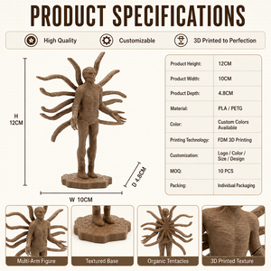 Figura de Monstruo Impresa en 3D Personalizada, Modelo de Personaje de Terror y Fantasía, Juguete Coleccionable Personalizado, Materiales PLA/PETG/ABS, 0.2mm Ra - Product Image 3