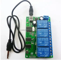 Module de commutation de relais de commande à distance vocale par téléphone AD22B04 DC 12V 4 canaux MT8870 DTMF, décodeur de signal sonore pour moteur LED PLC maison intelligente