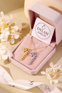 Collar Dylam Ajustable con Letra 'Mama' en Plata de Ley 925 Chapada en Oro de 18k, Joyería con Colgante de Perro, Regalo de Cumpleaños para Mamá - Product Image 5