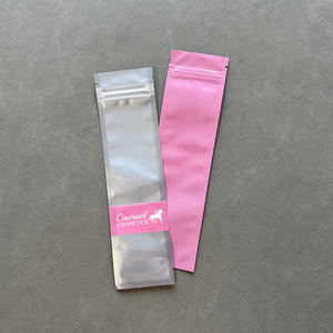 Bolsas de mylar con cepillo para ventana, bolsas reutilizables y resellables, color rosa - Product Image 4