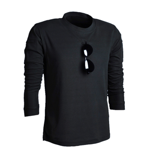 DFS0301 T-shirts sous-vêtements à manches longues à col rond, séchage rapide, absorption de la transpiration, marron, kaki, noir, avec boucle pour lunettes - Product Image 5