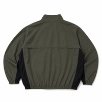 Veste coupe-vent unisexe à empiècements contrastants, col montant, fermeture éclair intégrale, streetwear technique, personnalisable OEM ODM, vente en gros, équipement en vrac