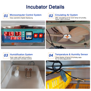 1056卵全自動キャビネットインキュベーターハッチャーインテリジェント制御家禽インキュベーター卵孵化機 - Product Image 3