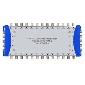 5in satélite multiinterruptor 5 entradas 24 salidas cascada multiinterruptor 5 sat DISEqC 2,0 para Smartv CATV